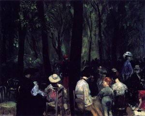 Under The Trees, Luxembourg Gardens — William James Glackens