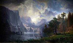 Among The Sierra Nevada Mountains, California — Albert Bierstadt