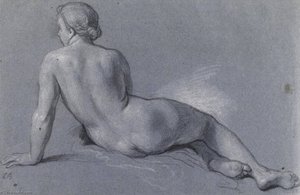 Naked Yoman Seen From The Back — Louis De Boullogne The Younger