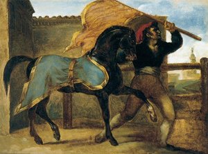 La Carrera De Caballos — Teodoro Gericault