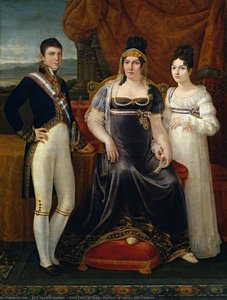 Maria Luisa Of Spain, Duchess Of Lucca, With Children — José Aparicio Inglada