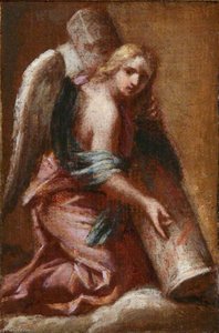 An Angel Holding The Column — Francesco Trevisani