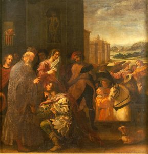 Saint John Of Mata Says Goodbye To His Parenst — Vicente Carducho