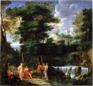 Marsyas Playing Flute Before Apollo And Midas — Noel Nicolas Coypel
