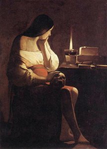 Magdalena Im Nachtlicht — Georges De La Tour