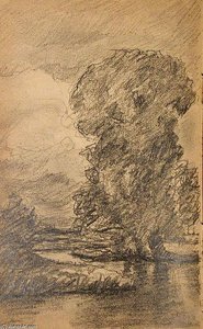 Tree By Stream — John Ottis Adams
