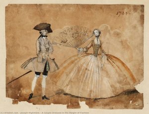 A Couple Dressed In The Height Of Fashion — Joseph Highmore