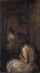 Model Seated Before A Mirror — Philip Wilson Steer