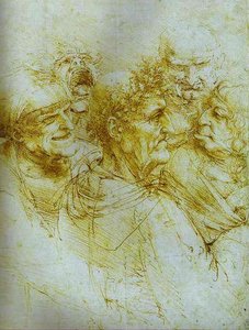 Fünf Groteske Köpfe — Leonardo Da Vinci