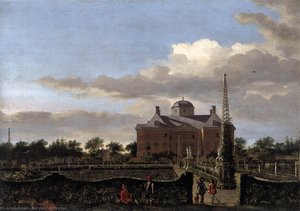 The Huis Ten Bosch At The Hague And Its Formal Garden (view From The South) — Jan Van Der Heyden