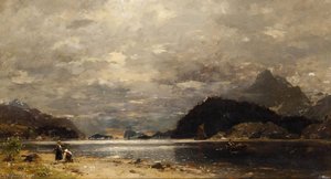 Fisherwomen By The Shore — Georg Anton Rasmussen
