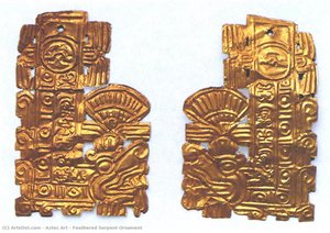 Feathered Serpent Ornament — Aztec Empire