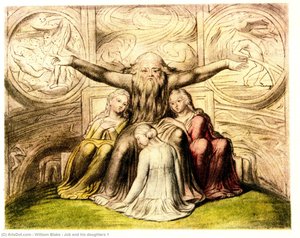 Job Et Ses Filles 1 — William Blake