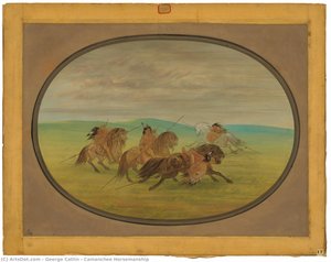 Camanchee Horsemanship — George Catlin
