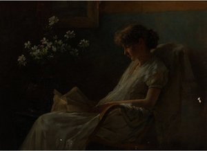 A Comfortable Corner — Charles Courtney Curran