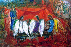 Abraham Y Tres Ángeles — Marc Chagall