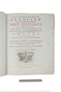 De Voornaamste Gevallen Van Den Wonderlyken Don Quichot — Miguel De Cervantes Saavedra