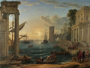 The Embarkation Of The Queen Of Sheba — 클로드 로랭 (클로드 젤레)