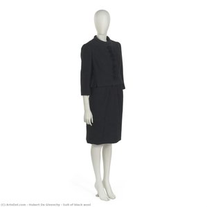 Suit Of Black Wool — Hubert De Givenchy