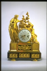 Mantel Clock With A Priestess And Cupid Offering A Sacriffice To Venus — Joseph Buzot Horloger