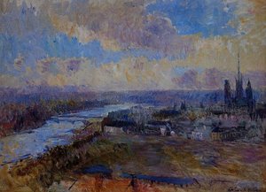 The Seine At Rouen 1 — Albert-charles Lebourg