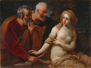 Susannah I Starszyzna (po Guido Renim) — David Teniers Młodszy