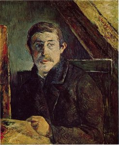 Gauguin At His Easel — Eugène Henri Paul Gauguin