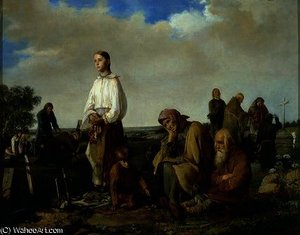 The Wake At The Cemetery — Aleksei Ivanovich Korzukhin