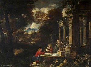 Christ And The Woman Of Samaria — Da Pier Francesco Mola