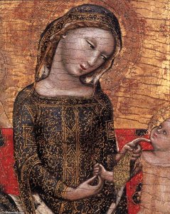 Madonna Dell'umiltà (detail) — Vitale Da Bologna