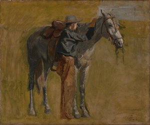 Vaquero: Estudio Para Vaqueros En Las Tierras Baldías — Thomas Eakins