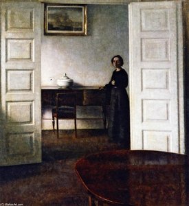 Interior, Bredgade — Vilhelm (hammershøi)hammershoi