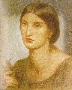 Study Of A Girl — Dante Gabriel Rossetti