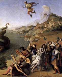 Perseus Frees Andromeda (detail) — Piero Di Cosimo