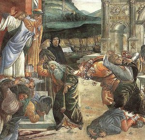 Die Strafe Für Korah — Sandro Botticelli