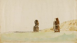 Statues At Memnon, Thebes — Miner Kilbourne Kellogg
