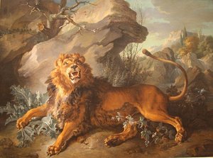 The Lion And The Spider — Jean-baptiste Oudry
