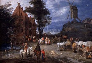 Village Street — Pieter Bruegel The Elder