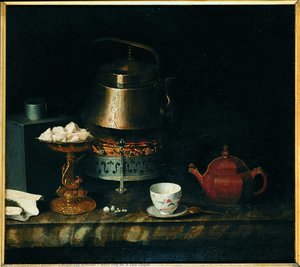 Still Life Of A Tea Table — Johann Zacharias Kneller
