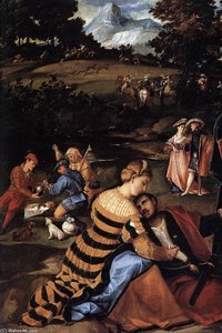 The Finding Of Moses (detail) — Bonifazio Veronese