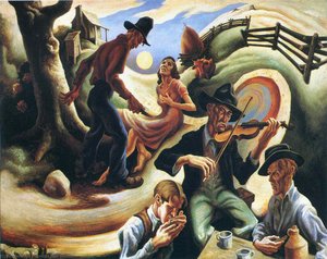 The Ballad Of The Jealous Lover Of Lone Green Valley — Thomas Hart Benton