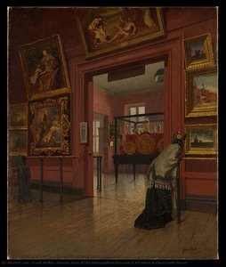 Interior View Of The Metropolitan Museum Of Art When In Fourteenth Street — Frank Waller (painter)