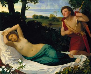 Cupid And Psyche — Alphonse Legros