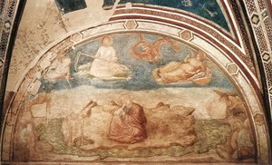Szenen Aus Dem Leben Des Heiligen Johannes Des Evangelisten: 1. Johannes Auf Patmos (peruzzi-kapelle, Santa Croce, Florenz) — Giotto Di Bondone