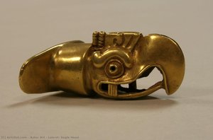 Labret, Eagle Head — Aztec Empire
