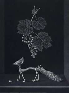The Fox And The Grape (from Fables Of La Fontaine) — Hasegawa Kiyoshi