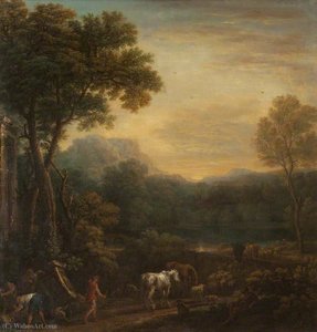 A Classical Landscape With Animals — John Wootton