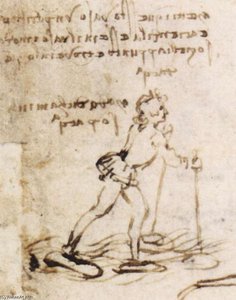 Skis With Which One Can Walk On Water (detail) — Leonardo Da Vinci