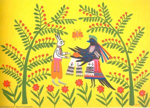 A Hare's Birthday Party — Maria Primachenko