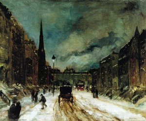 Street Scene With Snow — Robert Henri